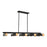 Livex Novato 10 Light Linear Chandelier, Black - 45898-04