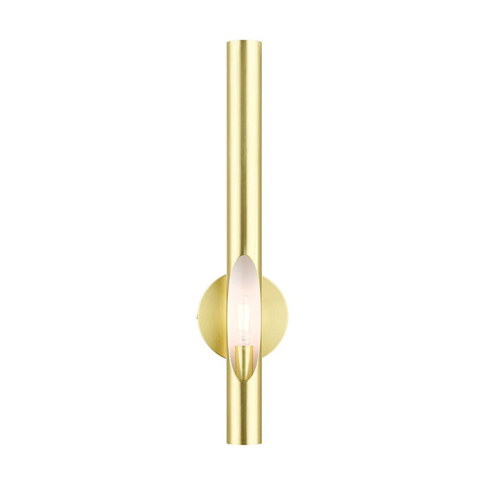 Livex Acra 1 Light ADA Wall Sconce, Satin Brass - 45911-12