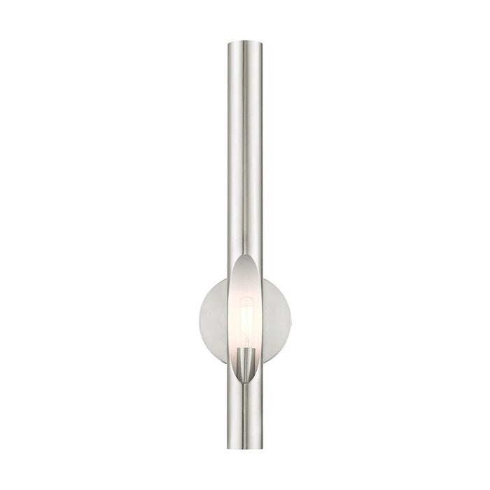 Livex Acra 1 Light ADA Wall Sconce, Brushed Nickel - 45911-91