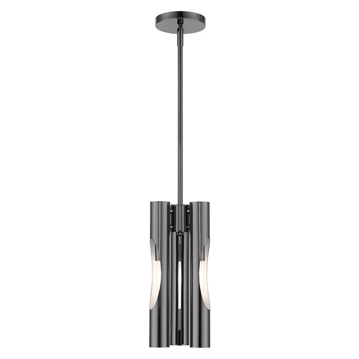 Livex Acra 3 Light Pendant Chandelier, Black Chrome - 45913-46