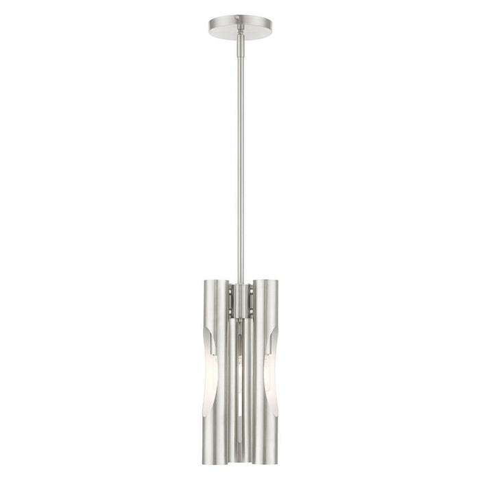 Livex Acra 3 Light Pendant Chandelier, Brushed Nickel - 45913-91