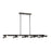 Livex Acra 10 Light Linear Chandelier, Black Chrome - 45918-46