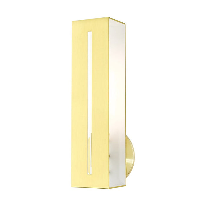 Livex Soma 1 Light ADA Single Sconce, Satin Brass - 45953-12