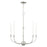 Livex Clairmont 5 Light Chandelier, Brushed Nickle - 46065-91