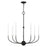 Livex Clairmont 7 Light Chandelier, Black with Brushed Nickel Accents - 46067-04