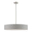 Livex Elmhurst 5 Light Large Drum Pendant, Nickel/White/Gray/White - 46145-91