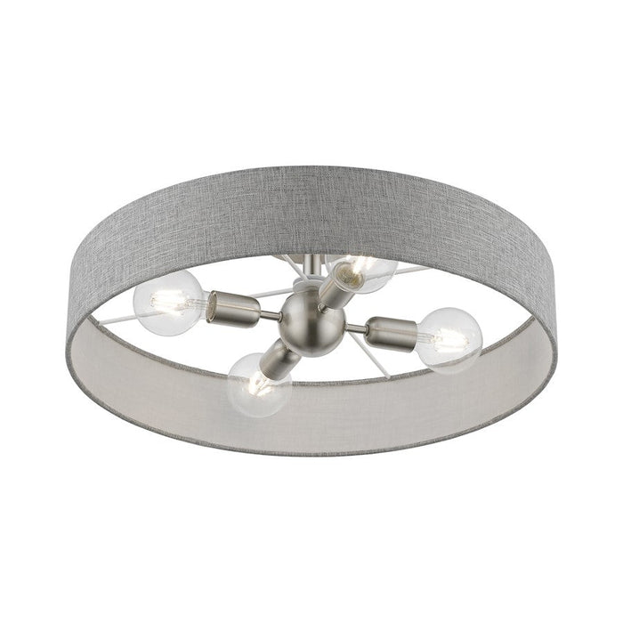 Livex Elmhurst 4 Light Semi-Flush Mount