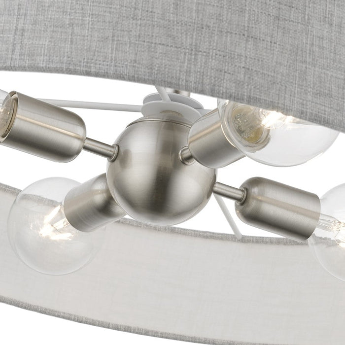 Livex Elmhurst 4 Light Semi-Flush Mount