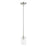 Livex Munich 1 Light Single Pendant, Brushed Nickel/Clear - 46151-91