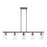 Livex Munich 5 Light Linear Chandelier, Black Chrome/Clear - 46155-46