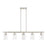 Livex Munich 5 Light Linear Chandelier, Brushed Nickel/Clear - 46155-91