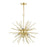 Livex Tribeca 7 Light Pendant Chandelier, Soft Gold/Brass/Iron - 46175-33