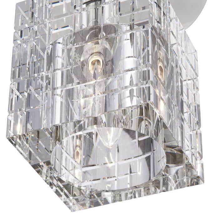 Livex Rotterdam 1 Light Crystal Semi-Flush Mount