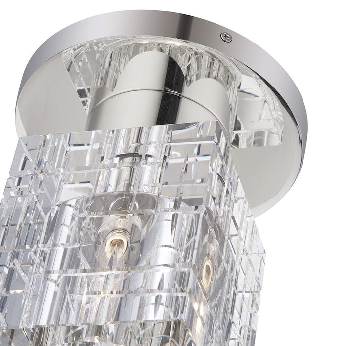 Livex Rotterdam 1 Light Crystal Semi-Flush Mount