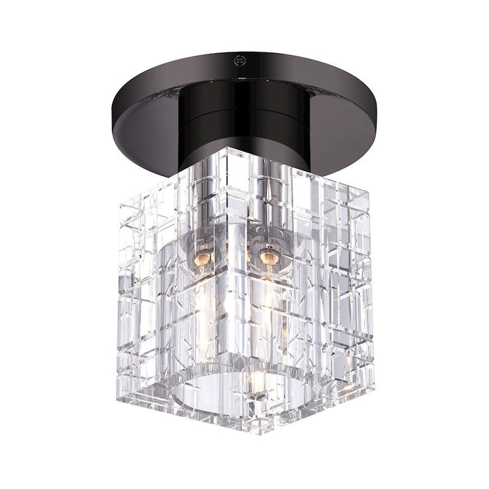 Livex Rotterdam 1 Light Crystal Semi-Flush Mount