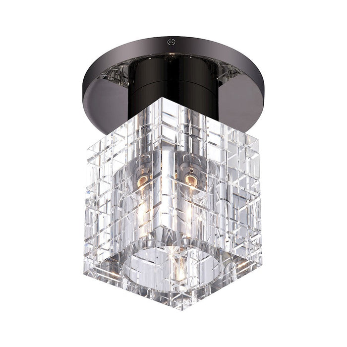 Livex Rotterdam 1 Light Crystal Semi-Flush Mount