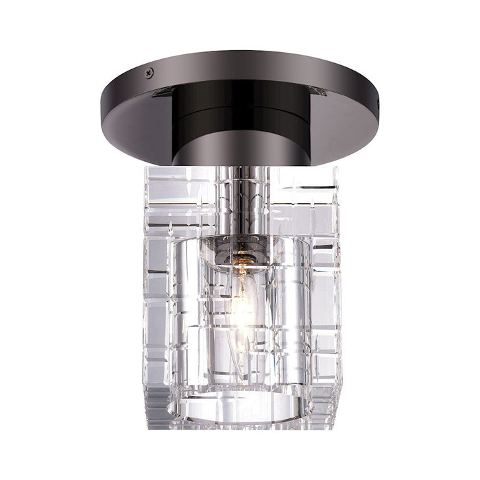 Livex Rotterdam 1 Light Crystal Semi-Flush Mount