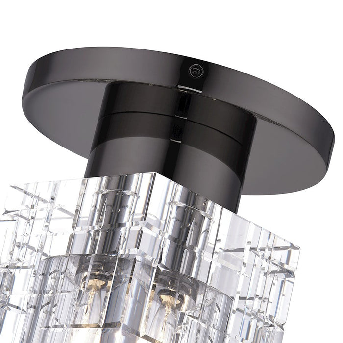 Livex Rotterdam 1 Light Crystal Semi-Flush Mount