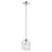 Livex Rotterdam 1 Light Pendant, Polished Nickel/Clear Crystals - 46181-35