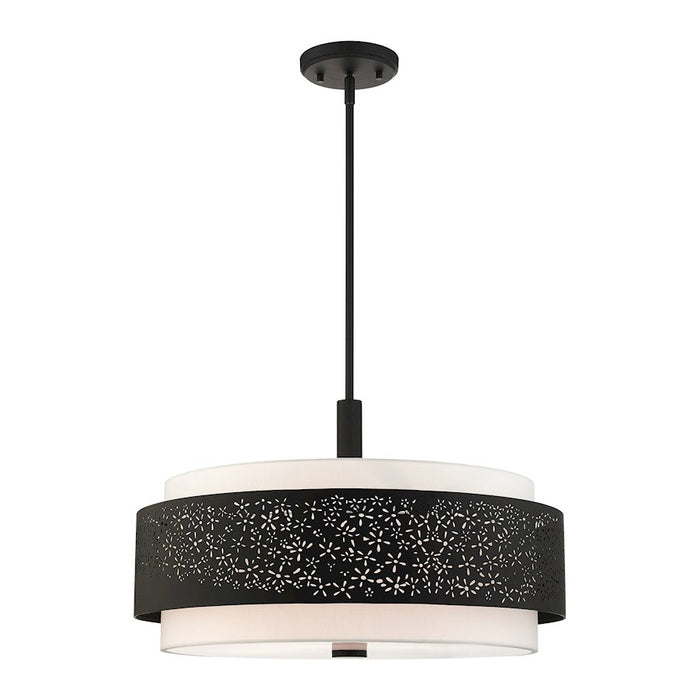 Livex Noria 5 Light Chandelier, Black - 46255-04