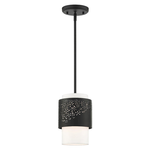 Livex Noria 1 Light Pendant, Black - 46259-04