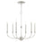 Livex Cortlandt 6 Light Chandelier, Polished Nickel - 46316-35