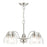 Livex Montgomery 5 Light Chandelier, Brushed Nickel - 46335-91