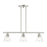 Livex Montgomery 3 Light Linear Chandelier, Brushed Nickel - 46337-91