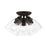 Livex Montgomery 3 Light Semi-Flush, Bronze/Clear - 46339-07