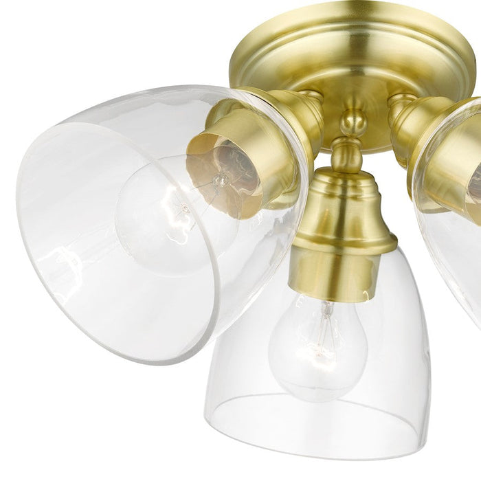 Livex Montgomery 3 Light Semi-Flush Mount