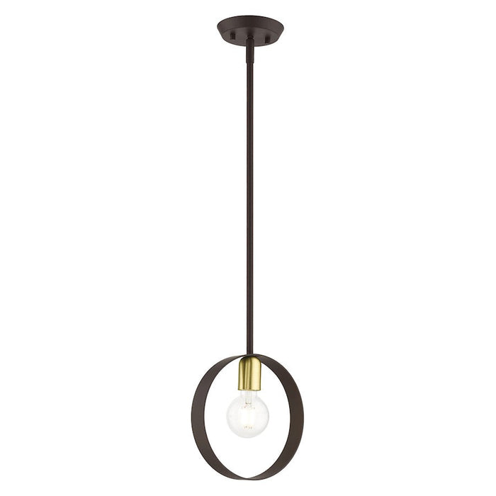 Livex Modesto 1 Light Pendant, Bronze - 46411-07