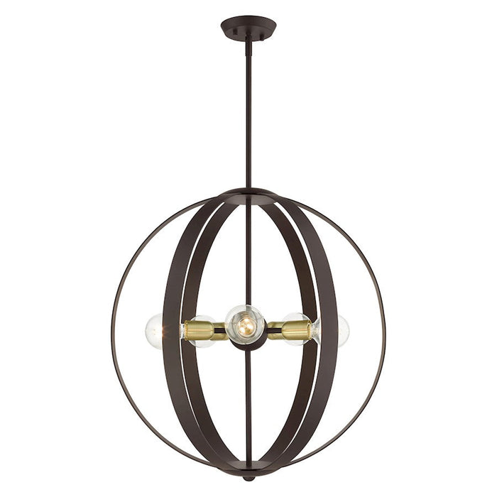 Livex Modesto 5 Light Chandelier, Bronze - 46416-07