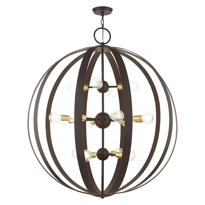 Livex Modesto 16 Light Foyer Chandelier, Bronze - 46418-07