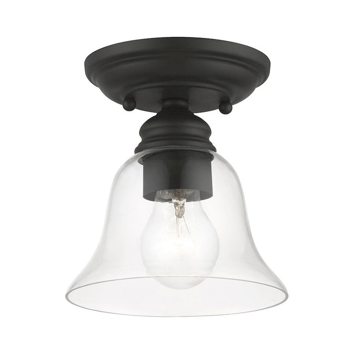 Livex Moreland 1 Light Small Semi-Flush Mount