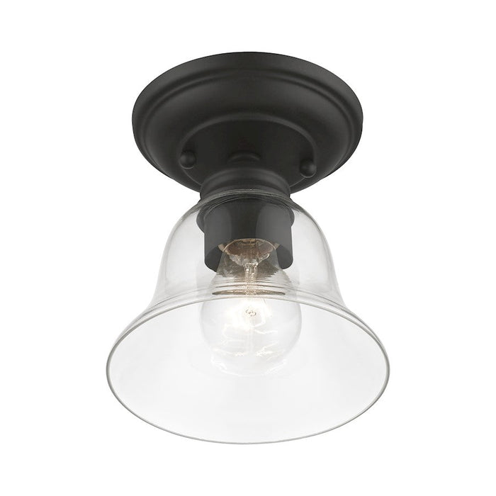 Livex Moreland 1 Light Small Semi-Flush Mount