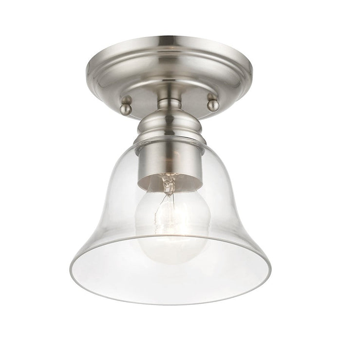 Livex Moreland 1 Light Small Semi-Flush Mount