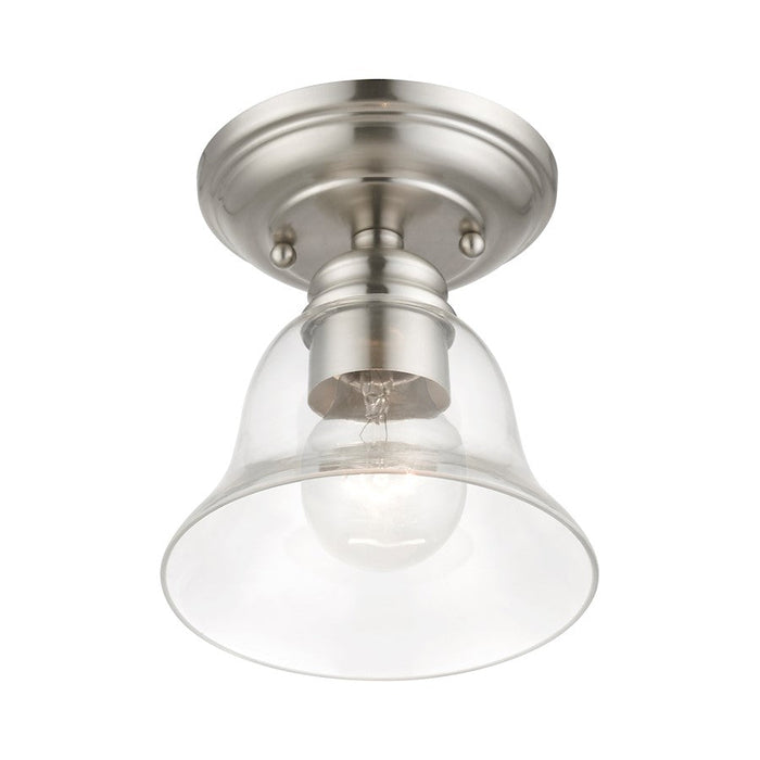 Livex Moreland 1 Light Small Semi-Flush Mount