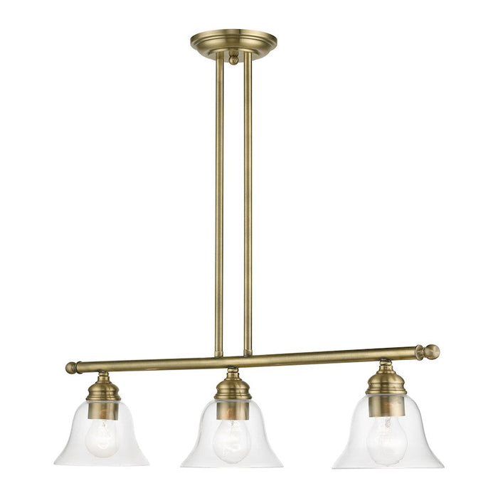 Livex Moreland 3 Light Linear Chandelier