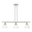 Livex Moreland 3 Light Linear Chandelier, Brushed Nickel/Clear - 46487-91