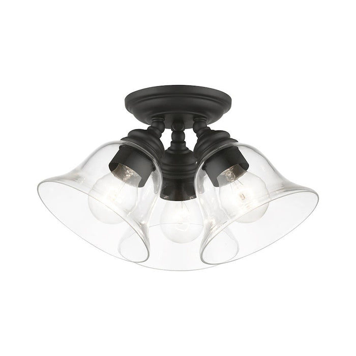 Livex Moreland 1 Light Small Semi-Flush Mount