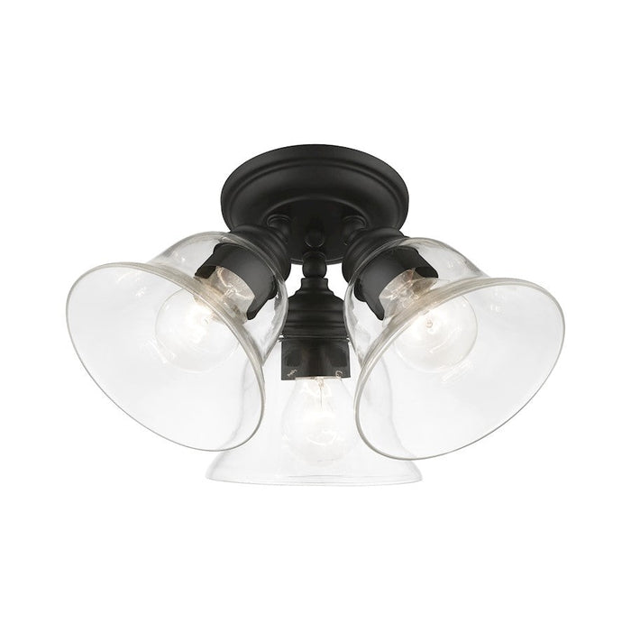 Livex Moreland 1 Light Small Semi-Flush Mount