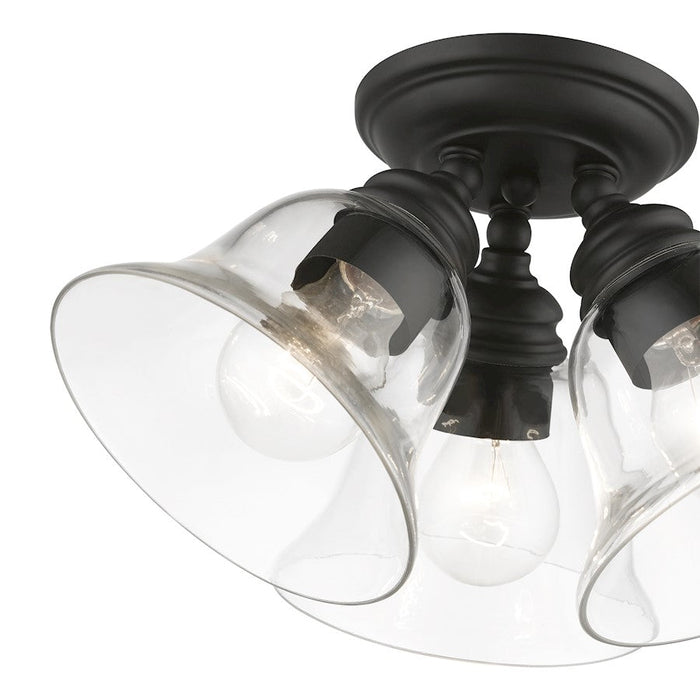 Livex Moreland 1 Light Small Semi-Flush Mount