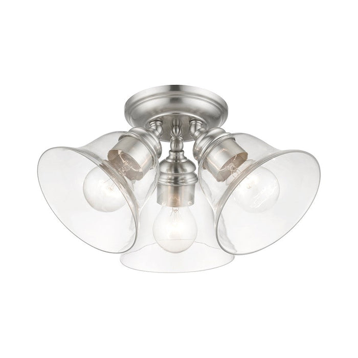 Livex Moreland 1 Light Small Semi-Flush Mount