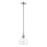 Livex Catania 1 Light Mini Pendant, Brushed Nickel/Clear - 46501-91