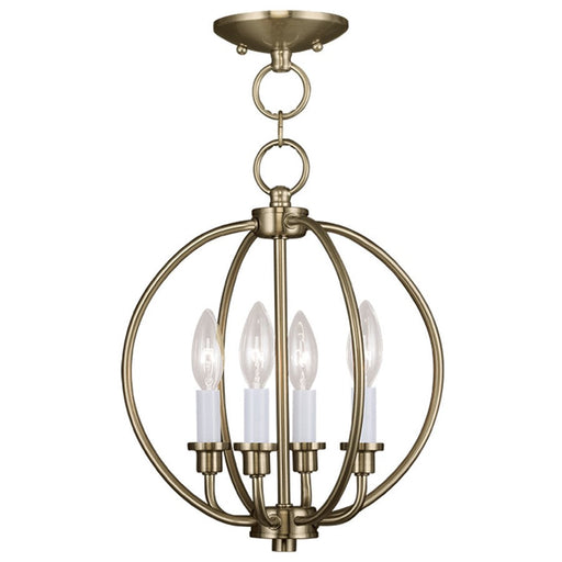 Livex Lighting Milania Convertible Chain Hang/Ceiling Mount