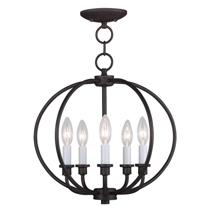 Livex Lighting Milania Convertible Chain Hang/Ceiling Mount