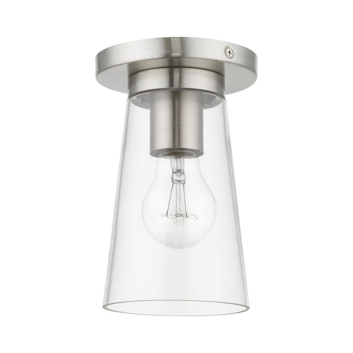 Livex Cityview 1 Light Small Flush Mount