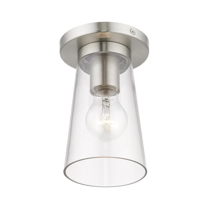 Livex Cityview 1 Light Small Flush Mount