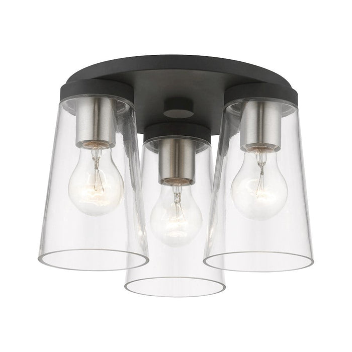 Livex Cityview 1 Light Small Flush Mount