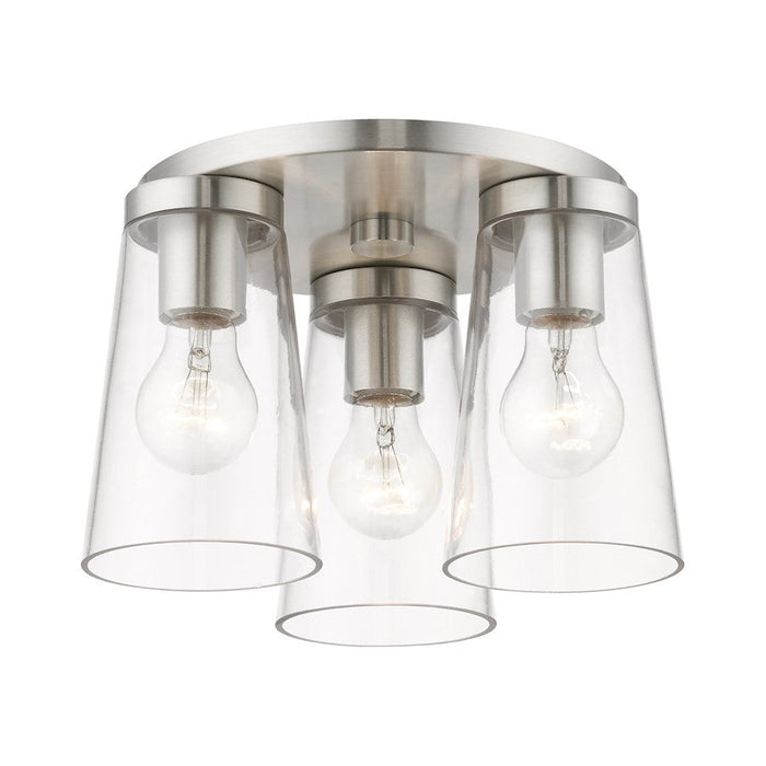 Livex Cityview 1 Light Small Flush Mount